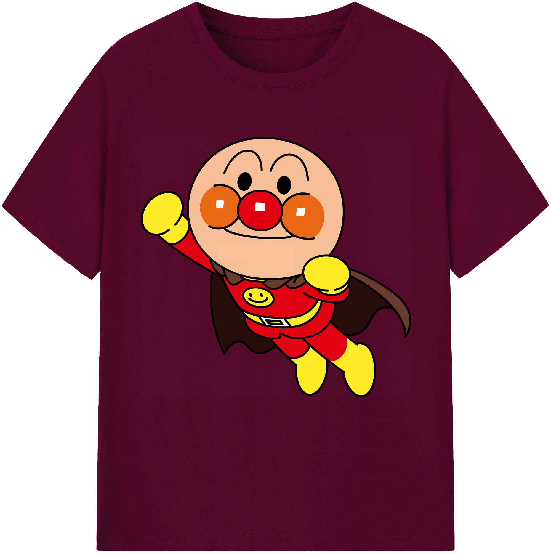（画像用） アンパンマン Anpanman レディースカジュアルプリントTシャツ（綿100％）